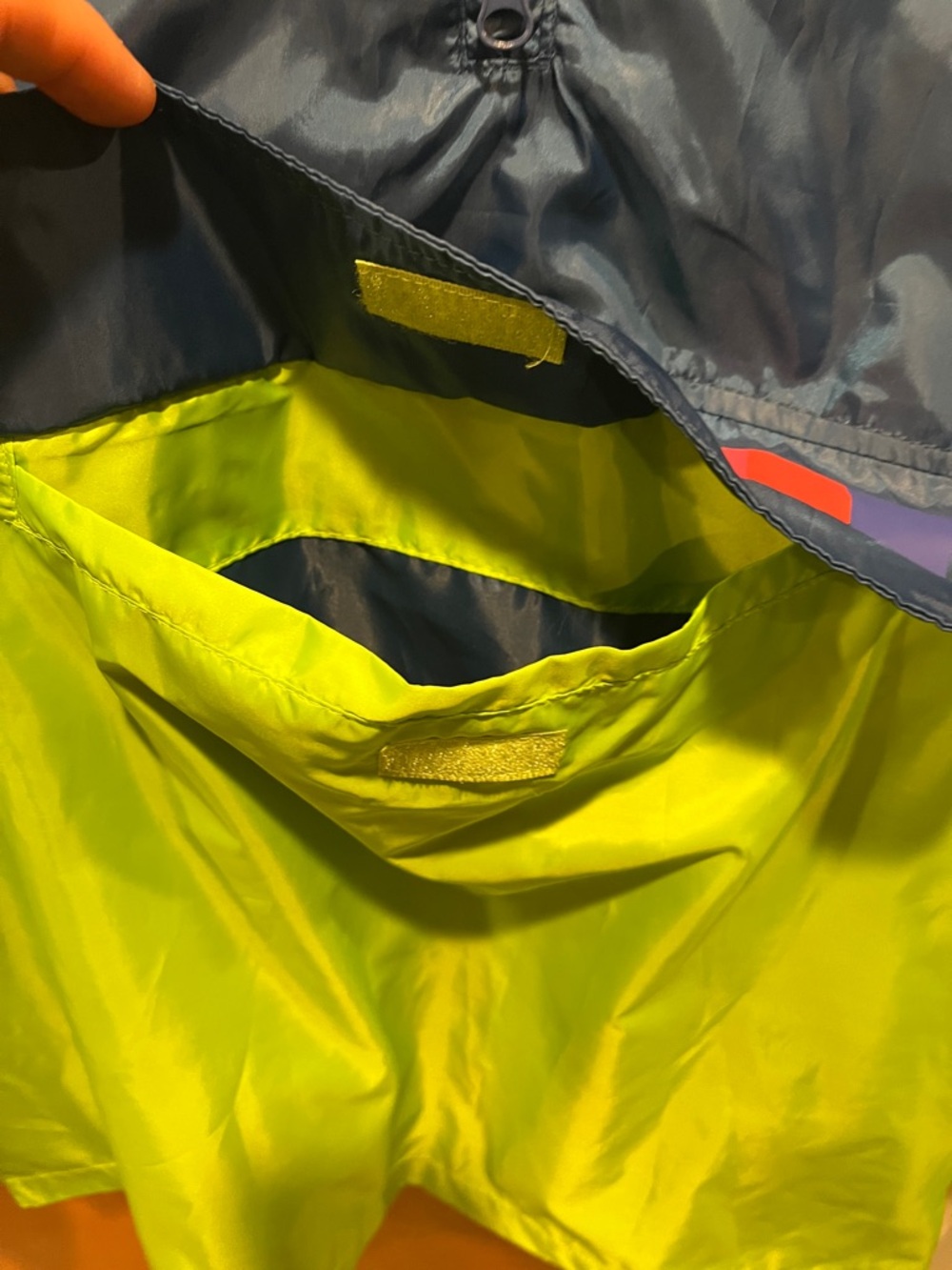 MTV Navy and Lime Colorblock Hooded Pullover Jacket - Picture 10 of 11